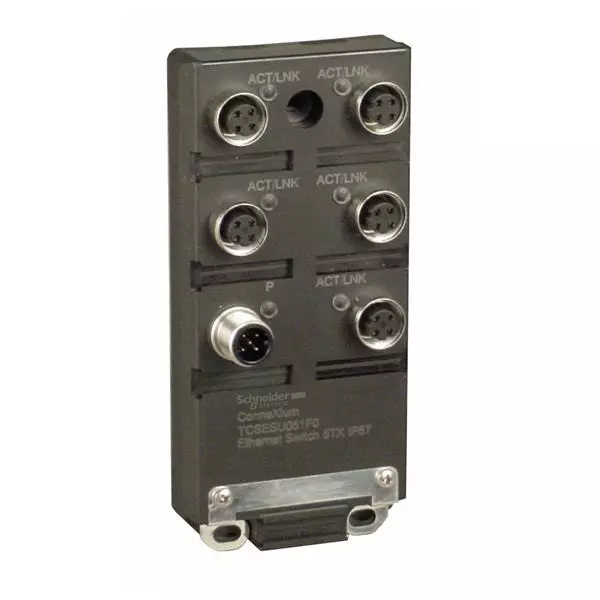 Schneider Electric Unmanaged Ethernet Switch M12 Interface, TCSESU051F0