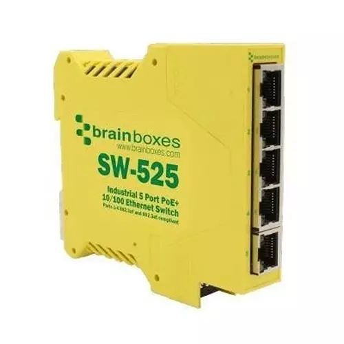 BRAINBOXES Unmanaged Ethernet Switch Ethernet Interface, SW-525
