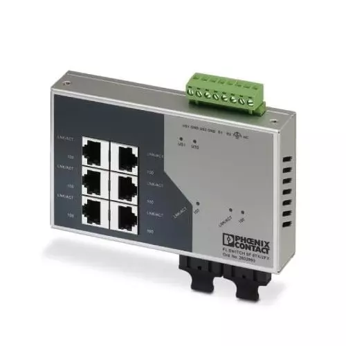 Phoenix Contact FL Switch Ethernet, Fiber Optic Interface, 2832933