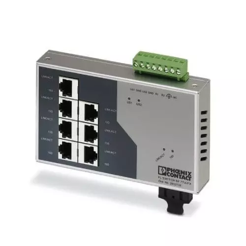 Phoenix Contact FL Switch Ethernet, Fiber Optic Interface, 2832726