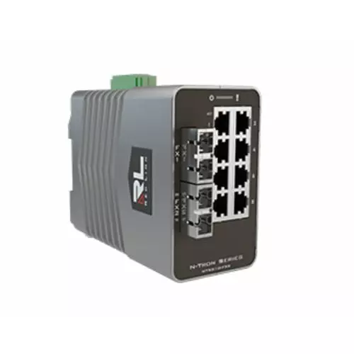 Red Lion Managed 10 Port Industrial Ethernet Switch, NT-5010-FX2-SC15