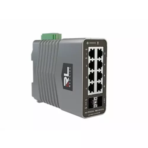 Red Lion Managed 10 Port Industrial Ethernet Switch, NT-5010-DM2-0000