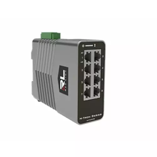 Red Lion Managed 8 Port Industrial Ethernet Switch, NT-5008-000-0000