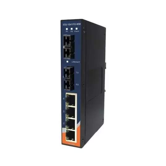 ORing Unmanaged Ethernet Switch Ethernet, Fiber Optic Interface, IES-1042FX-SS-SC