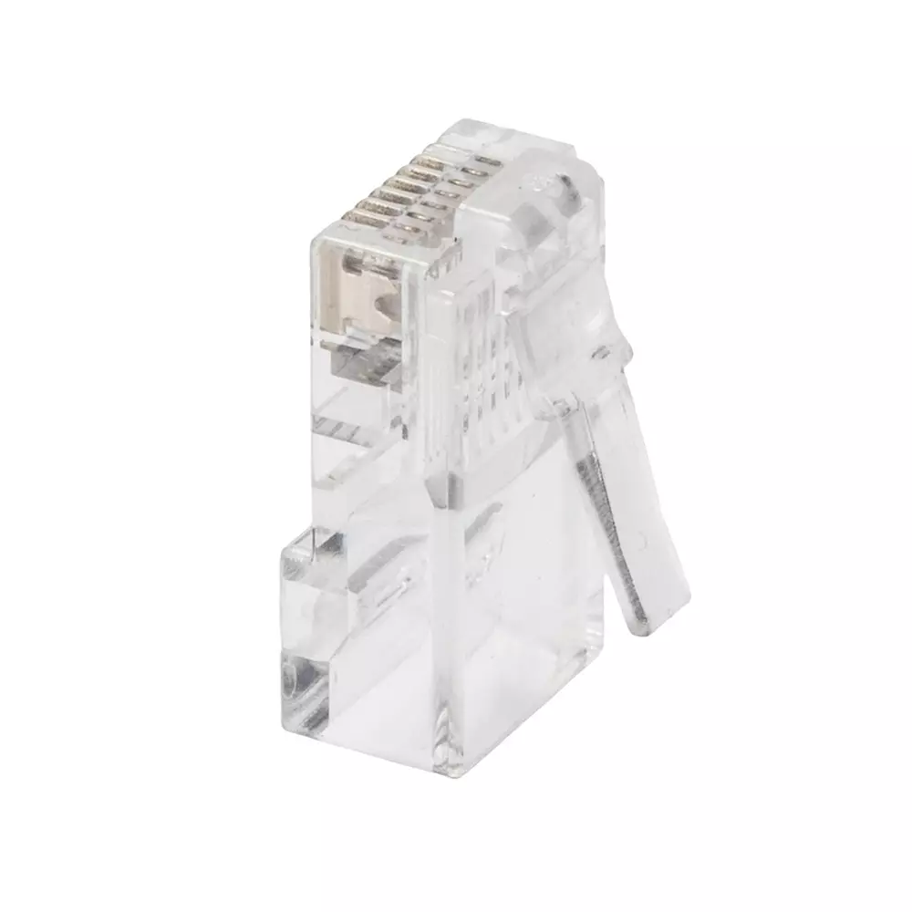 RS PRO RJ45 Connector Male Unshielded Straight Gold, 2662637 (Pack of 10 Pcs)