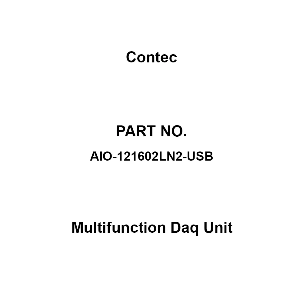 Contec Multifunction Daq Unit, AIO-121602LN2-USB