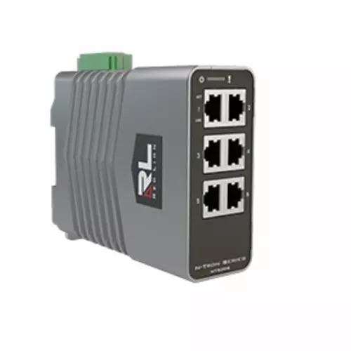 Red Lion Managed 6 Port Industrial Ethernet Switch, NT-5006-000-0000