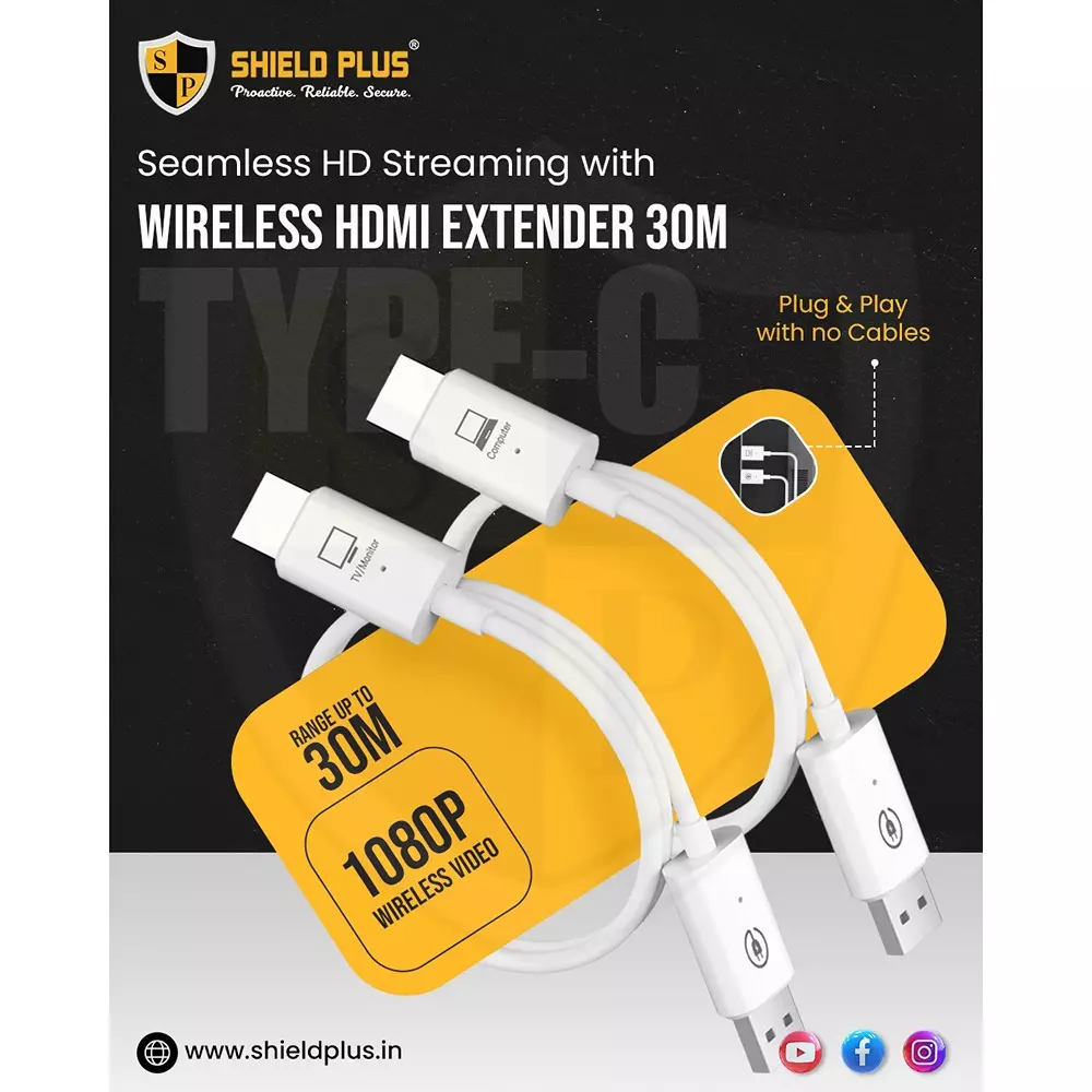 shield-plus-wireless-hdmi-extender-abs-plastic-up-to-30-m-transmission-distance-black