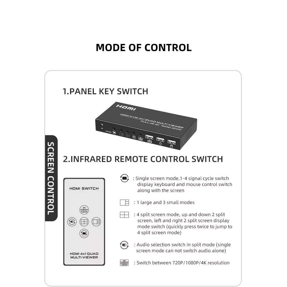 shield-plus-4x1-hdmi-quad-multiviewer-4kx2k-30-hz-resolution-support-dc-5-v-adapter-power-supply-black-pack-of-2-pcs