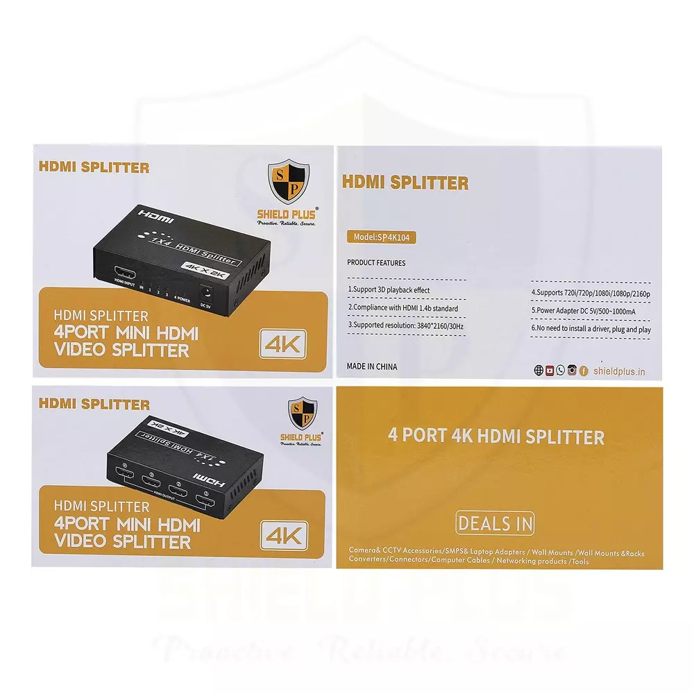 shield-plus-mini-hdmi-video-splitter-4-ports-dc-5-v500-1000-ma-power-3840x2160p30-hz-resolution-support-sp-sm4k104