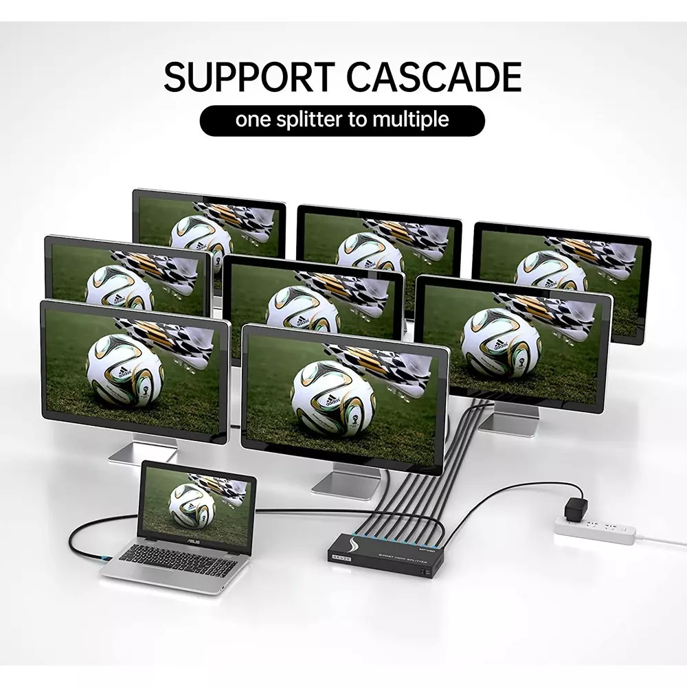 shield-plus-hdmi-splitter-8-ports-up-to-15-m-24-awg-transmission-distance-3840x2160p60-hz-resolution-support-pack-of-10-pcs