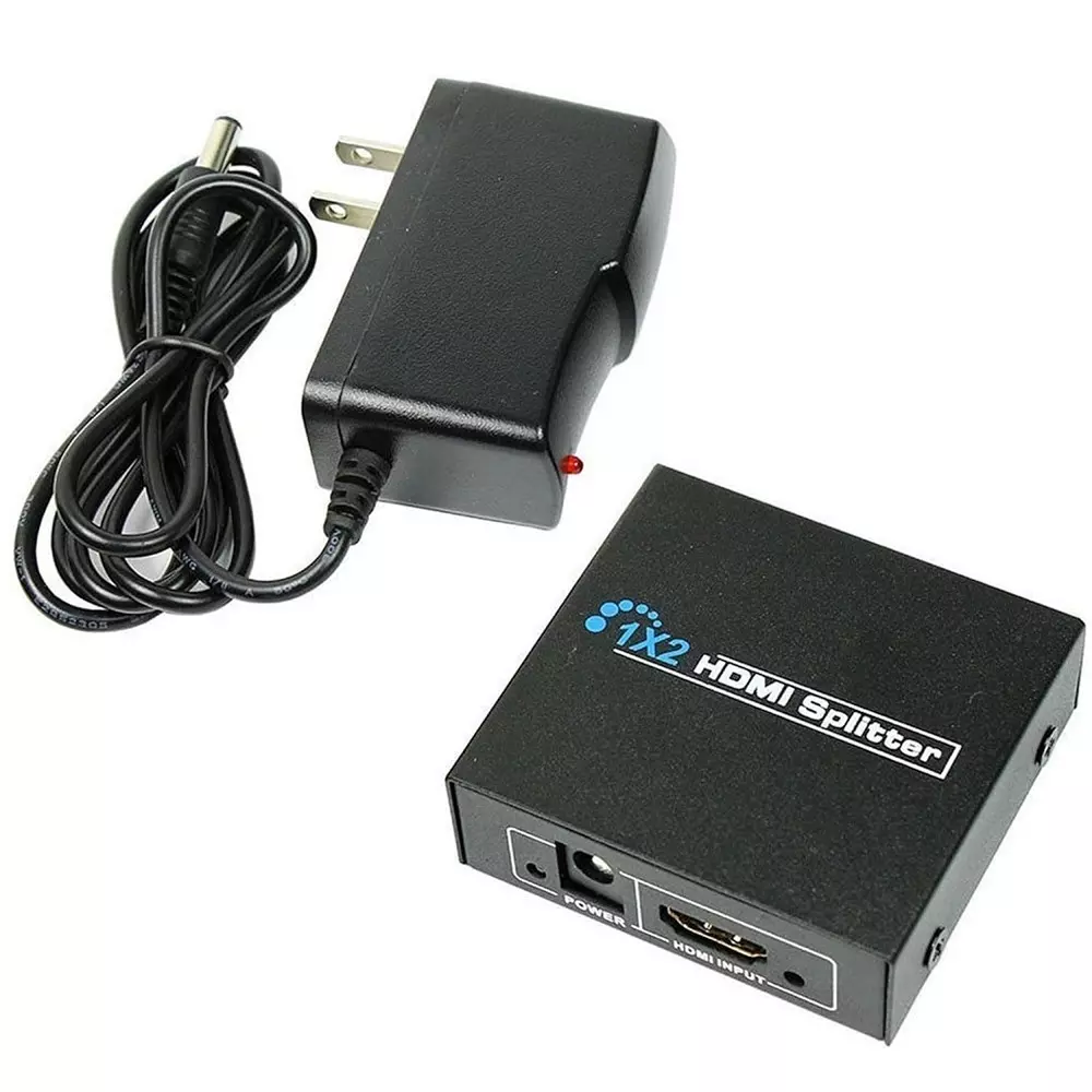 LOTA High-Speed 1x2 HDMI Splitter Black 1 Input & 2 Output Ports, MST-840-LT