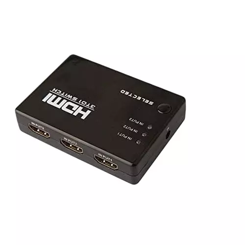 LOTA High-Speed 5x1 HDMI Switch Black 5 Input & 1 Output Ports with Remote, MST-835-LT