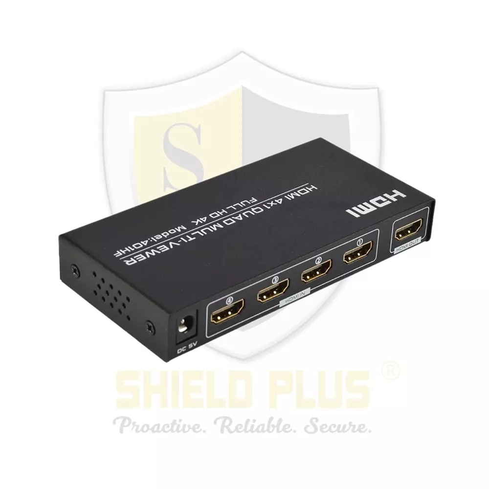 shield-plus-4x1-hdmi-quad-multiviewer-4kx2k-30-hz-resolution-support-dc-5-v-adapter-power-supply-black