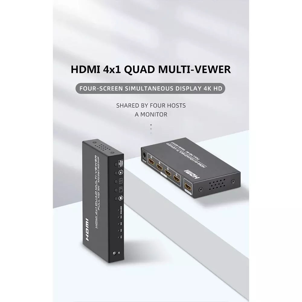 shield-plus-4x1-hdmi-quad-multiviewer-4kx2k-30-hz-resolution-support-dc-5-v-adapter-power-supply-black