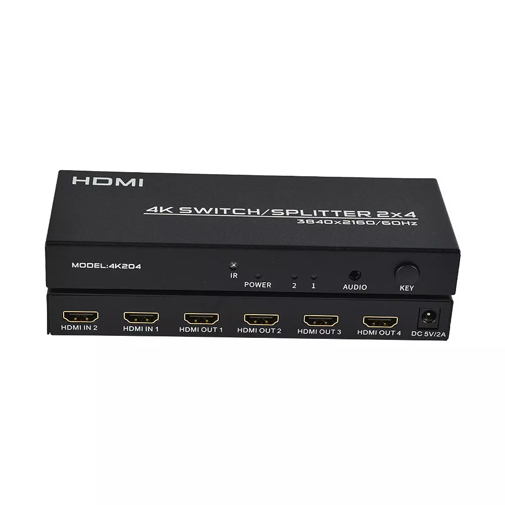 shield-plus-2x4-hdmi-switchsplitter-4k-resolution-support-dc-5-v1-a-adapter-power-supply-black-pack-of-2-pcs