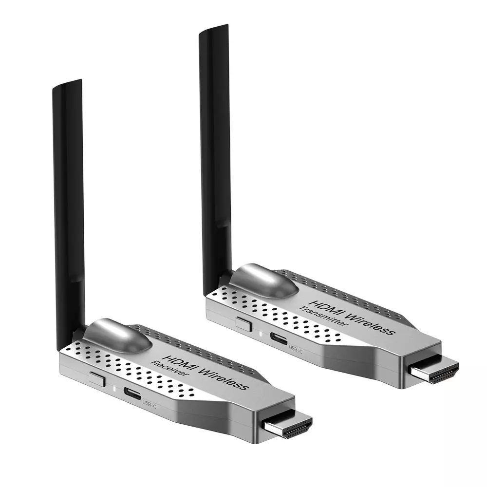 Shield Plus Wireless HDMI Extender ABS Plastic Up to 100 m Transmission Distance Black