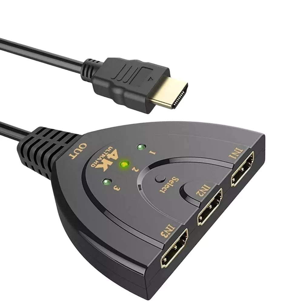 LOTA High-Speed 1x3 HDMI Splitter Black 1 Input & 3 Output Ports, MST-832-LT