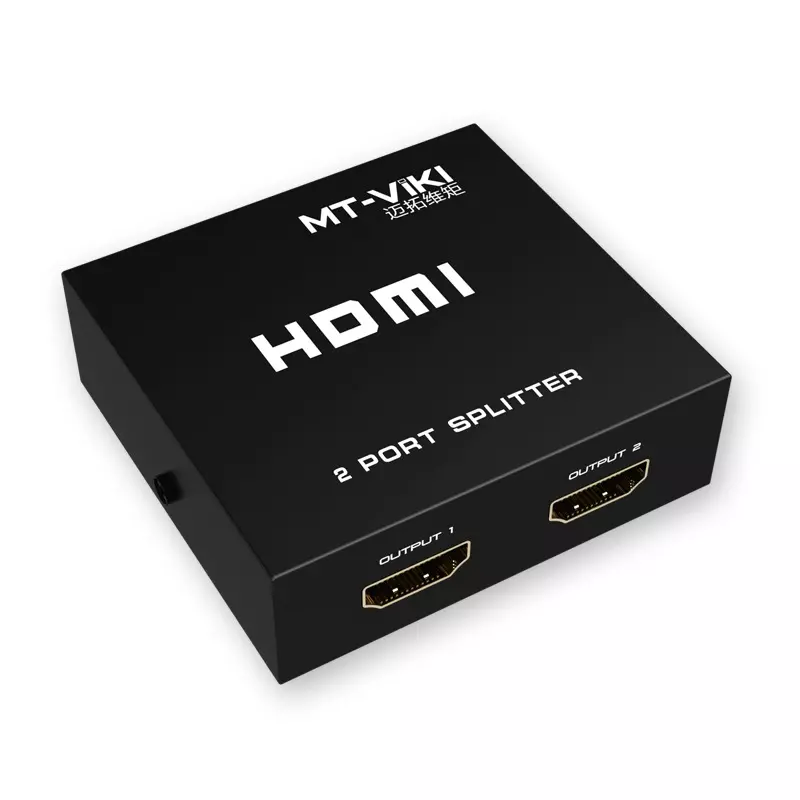Shield Plus HDMI Splitter 2 Ports Up to 15 m (24 AWG) Transmission Distance 3840x2160p/60 Hz Resolution Support (Pack of 10 Pcs)