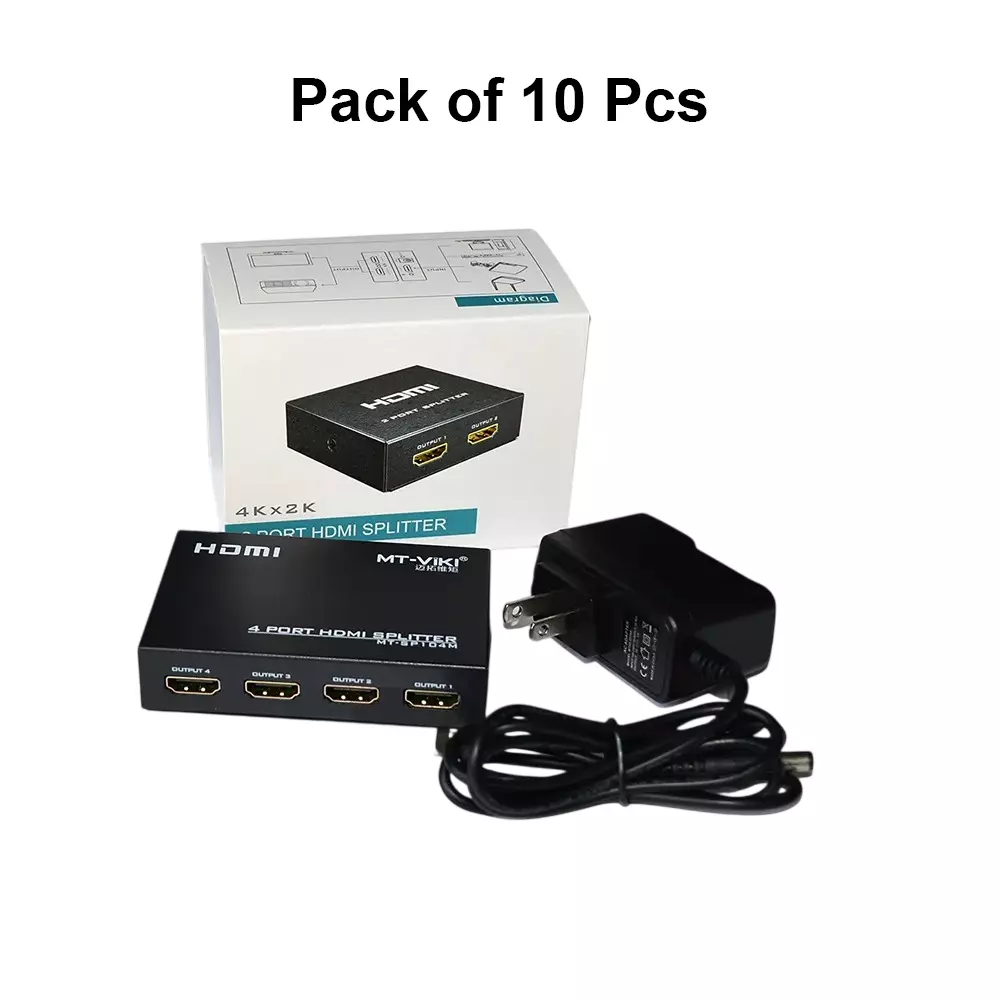 shield-plus-hdmi-splitter-4-ports-up-to-15-m-24-awg-transmission-distance-3840x2160p60-hz-resolution-support-pack-of-10-pcs