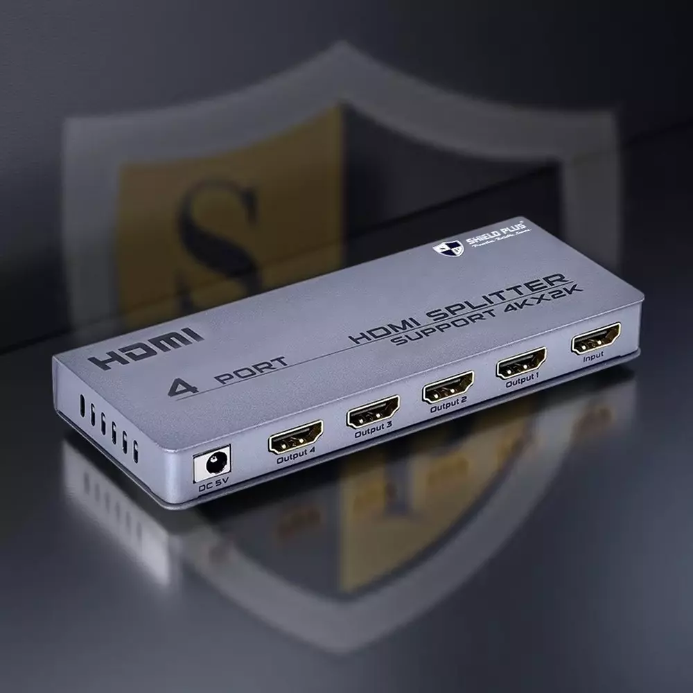 shield-plus-hdmi-splitter-4-ports-dc-5-v-720i720p1080i1080p4k-resolution-support-silver-sp-slim-4k104-m
