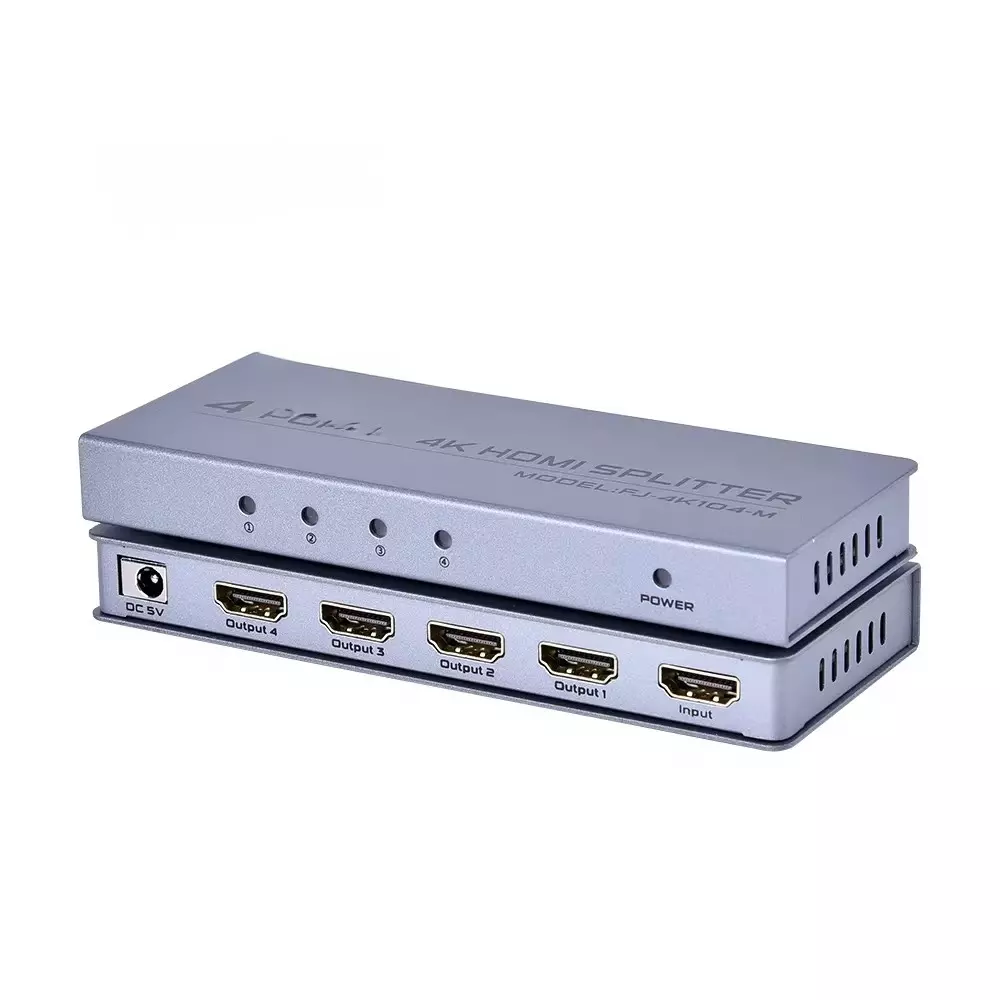 shield-plus-hdmi-splitter-4-ports-dc-5-v-720i720p1080i1080p4k-resolution-support-silver-sp-slim-4k104-m-pack-of-10-pcs