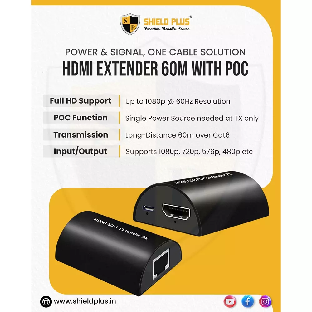 shield-plus-hdmi-extender-with-poc-abs-plastic-up-to-60-m-transmission-distance-black-pack-of-2-pair