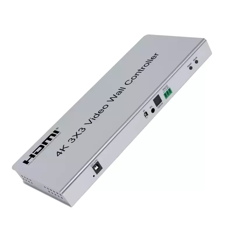 Shield Plus 3x3 HDMI Video Wall Controller 0.5 A Maximum Working Current, Grey (Pack of 2 Pcs)