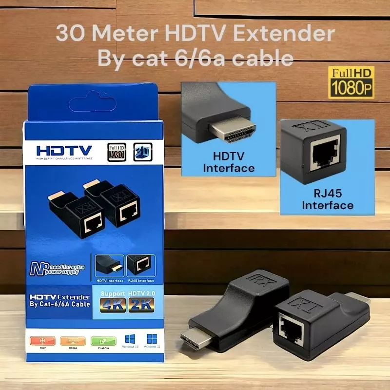 shield-plus-premium-hdmi-extender-abs-plastic-up-to-30-m-transmission-distance-165-gbps-signal-rate-black