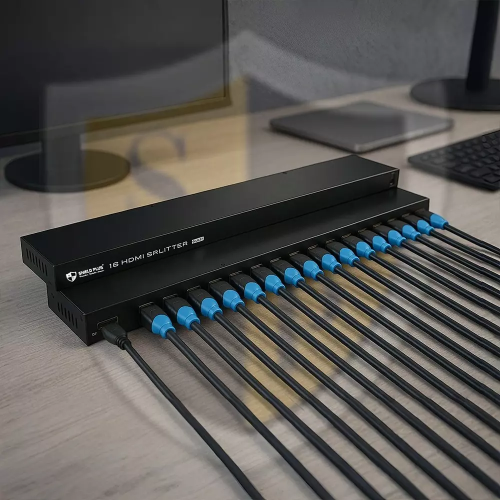 shield-plus-hdmi-splitter-16-ports-up-to-15-m-24-awg-transmission-distance-3840x2160p60-hz-resolution-support-pack-of-10-pcs
