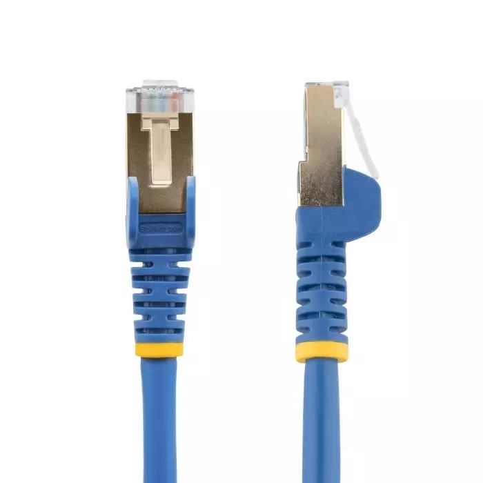 StarTech.com Cat6a RJ45 Male to RJ45 Male Cable 1.5 m STP Shielded Terminated, 6ASPAT150CMBL