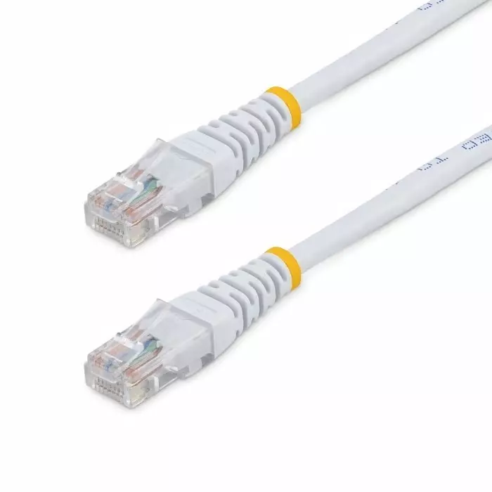 StarTech.com Cat5e RJ45 Male to RJ45 Male Cable 15 m U/UTP Unshielded Terminated PVC Sheath, M45PAT15MWH
