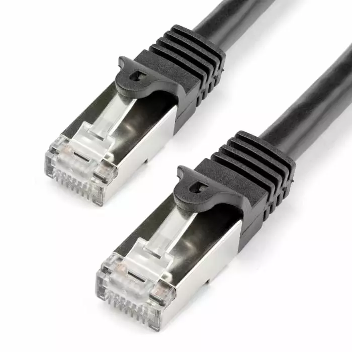 StarTech.com Cat6 RJ45 Male to RJ45 Male Cable 1 m S/FTP Shielded Terminated PVC Sheath, N6SPAT1MBK