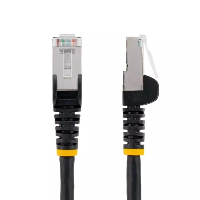 StarTech.com Cat6a RJ45 Male to RJ45 Male Cable 5 m Braid Shielded Terminated LSZH Sheath, NLBK-5M-CAT6A-PATCH