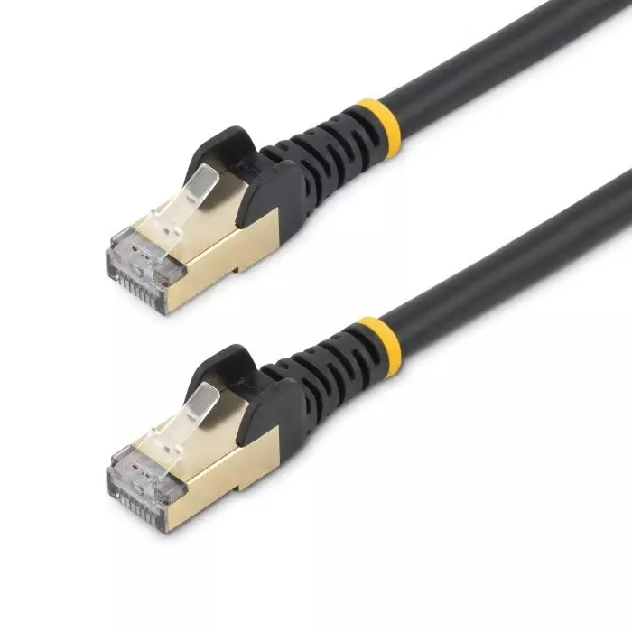 StarTech.com Cat6a RJ45 Male to RJ45 Male Cable 7.5 m STP Shielded Terminated, 6ASPAT750CMBK