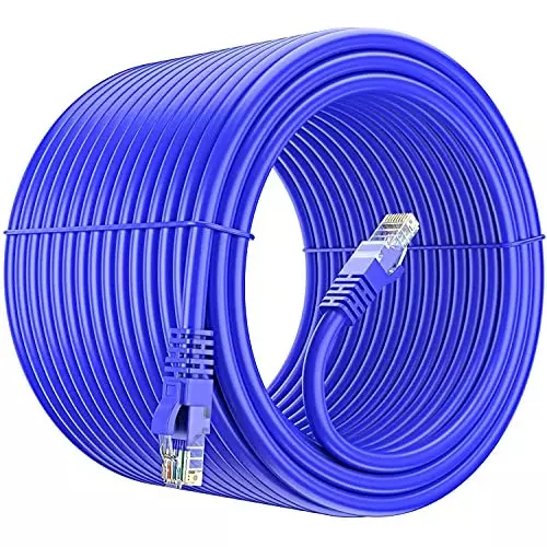 PremiumAV Cat6 LAN Cable 305 m  for Internet, Modem, Router, Server, Switch, CCTV Blue