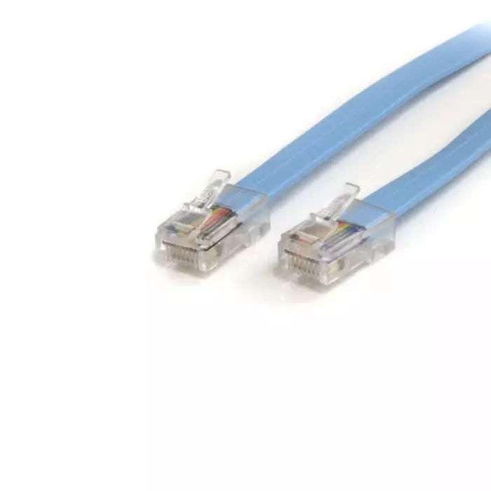StarTech.com RJ45 to Male RJ45 Male Cable Blue 1.8 m Terminated PVC Sheath, ROLLOVERMM6