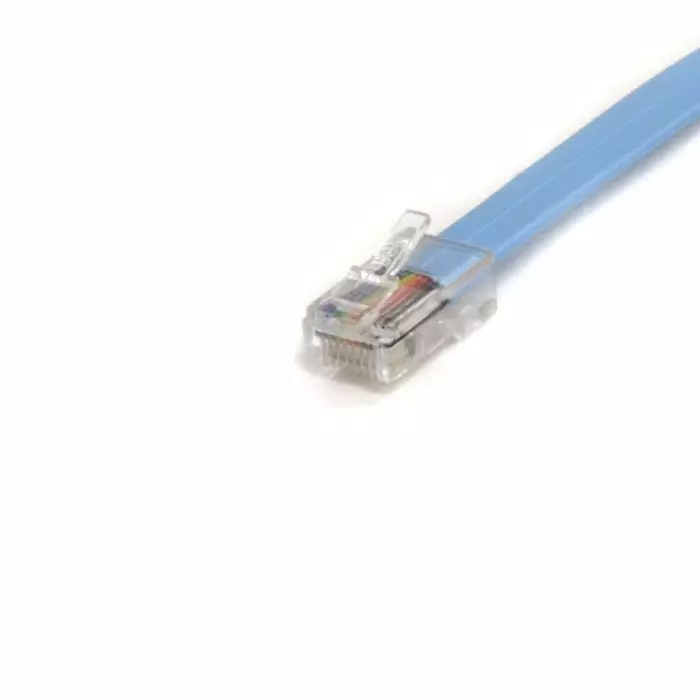 StarTech.com RJ45 to Male RJ45 Male Cable Blue 1.8 m Terminated PVC Sheath, ROLLOVERMM6