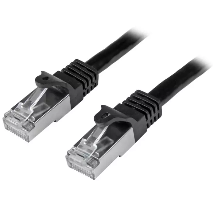 StarTech.com Cat6 RJ45 Male to RJ45 Male Cable 5 m S/FTP Shielded Terminated PVC Sheath, N6SPAT5MBK