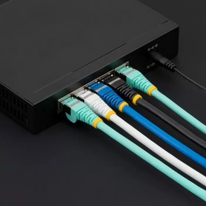 StarTech.com Cat6a RJ45 Male to RJ45 Male Cable 1 m Braid Shielded Terminated LSZH Sheath, NLBL-1M-CAT6A-PATCH