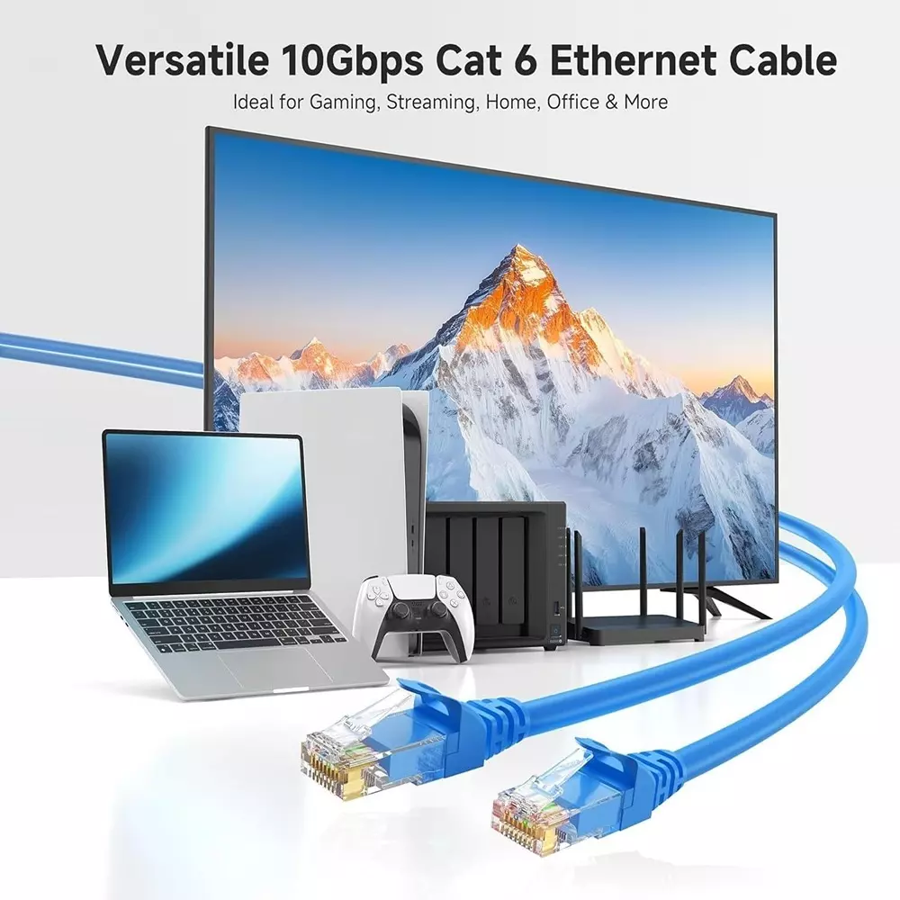LOTA CAT5/CAT5e High-Speed LAN Cable PVC Blue 3 m with RJ45 Connector, MST-765-LT