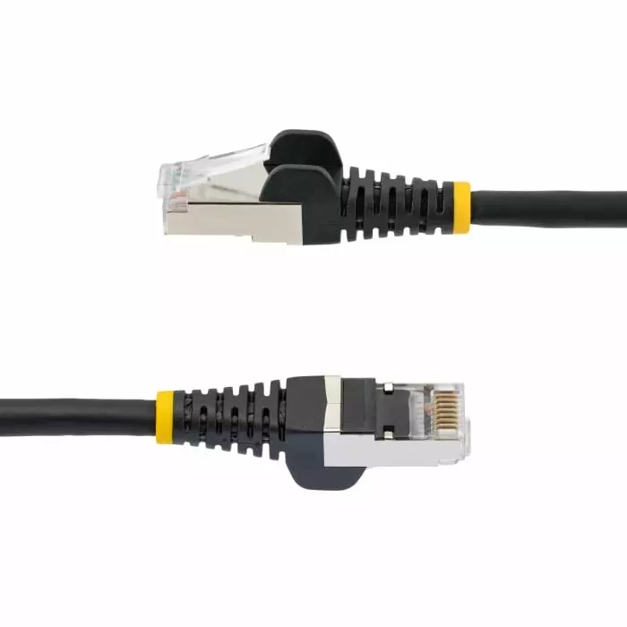 StarTech.com Cat6a RJ45 Male to RJ45 Male Cable 7.5 m Braid Shielded Terminated LSZH Sheath, NLBK-750-CAT6A-PATCH