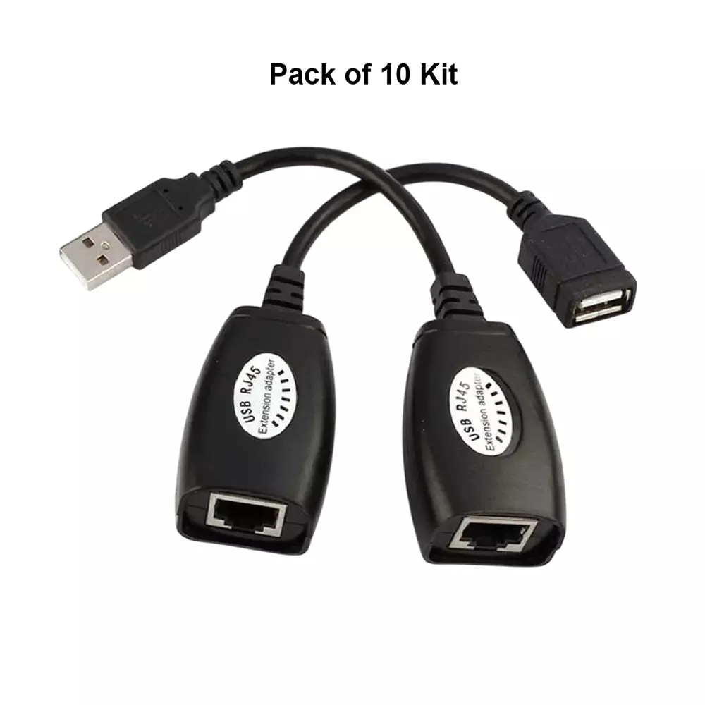 shield-plus-eco-usb-to-lan-extender-abs-plastic-45-m-150-ft-extension-distance-black-pack-of-10-kit