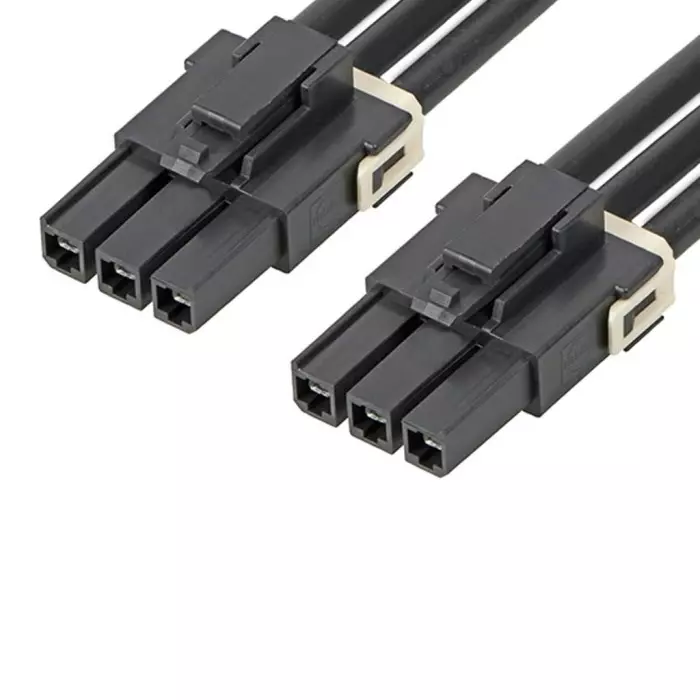 Molex 3 Way Female Mega-Fit Wire Board Cable 600 mm, 216400-1033 (Pack of 5)