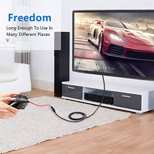 FEDUS 2.0 USB Extension Cable Male to Female Black 1 m