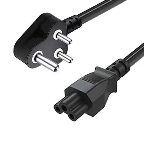 FEDUS 3 Pin AC Laptop Power Cable Black 1 m