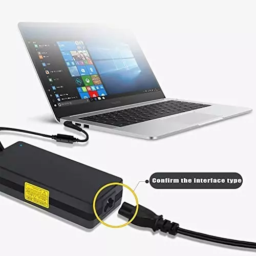FEDUS 3 Pin AC Laptop Power Cable Black 1 m