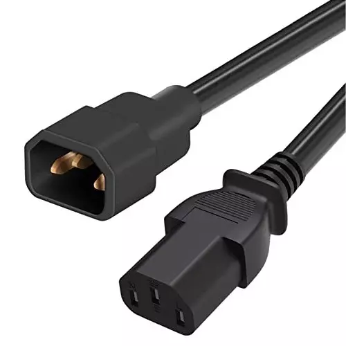 FEDUS IEC C13 to C14 Link Power Cable 10 Amp 18 AWG 1.8 m Black