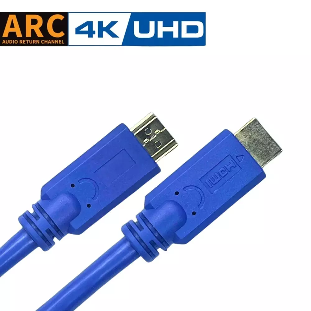 SETMI INDIA HDMI Cable PVC 1.5 m ARC 4K Ultra HD Resolution Support, Blue