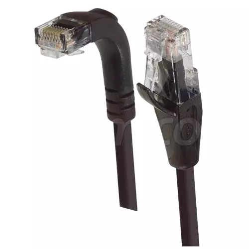 L-COM PATCH CORD, CAT 5E RIGHT ANGLE, 3FT, BLACK, TRD815RABLK-3